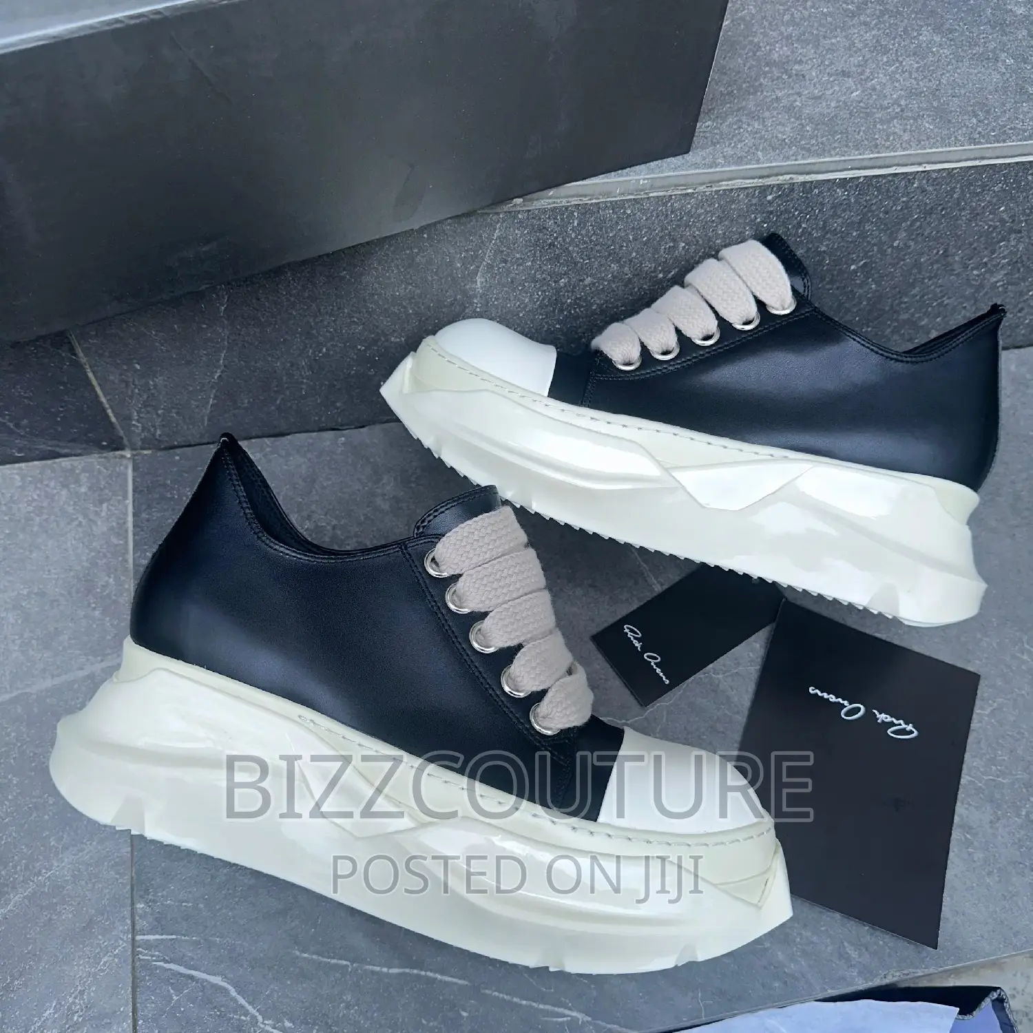 Original RICK OWEN DRKSHDW Hexa Low Black Available in Store