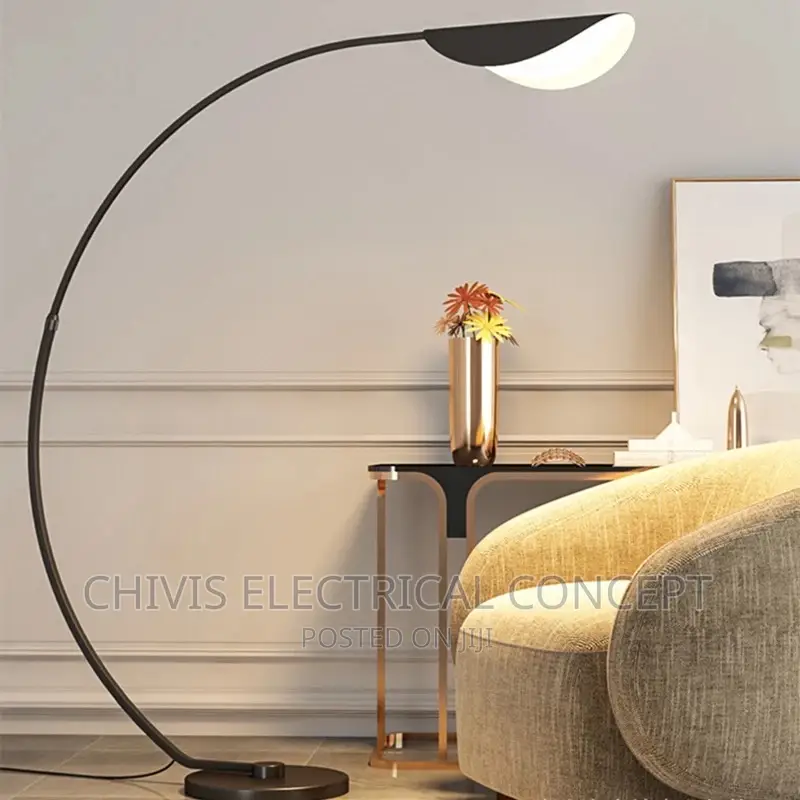 Nordic Floor Lamp Vintage Minimalist Black Arc Floor Lamp
