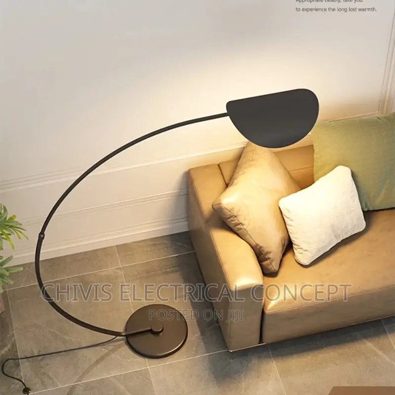 Nordic Floor Lamp Vintage Minimalist Black Arc Floor Lamp