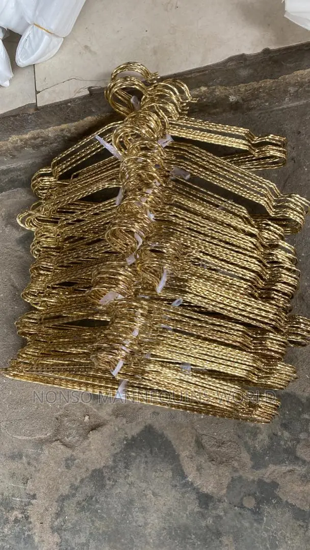 Twisted Gold Iron Hangers