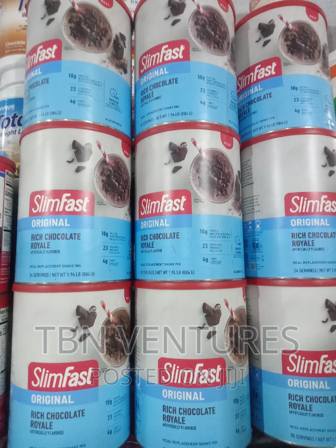 Slimfast Shake Mix -572g, Vanilla, Chocolate Flavors