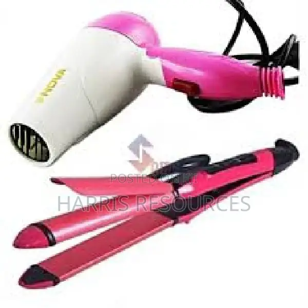 Nova 2 in 1 Hair Straightener and Curler With Dryer-1000w