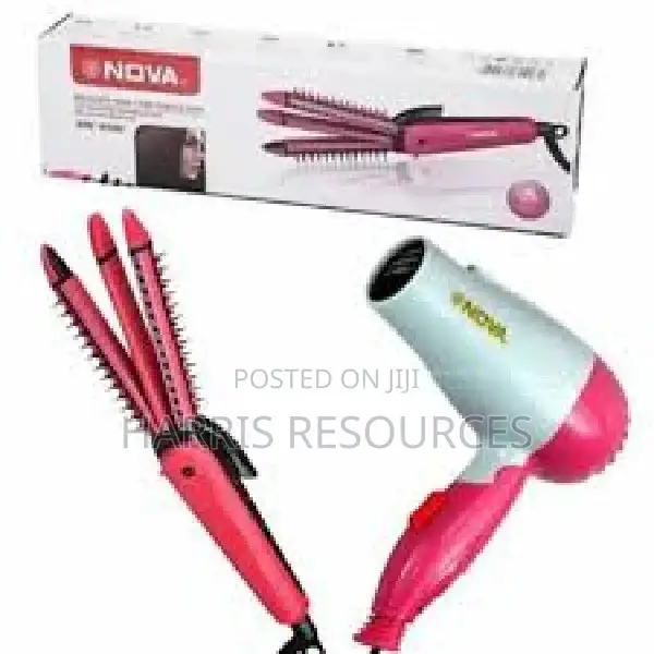 Nova 2 in 1 Hair Straightener and Curler With Dryer-1000w