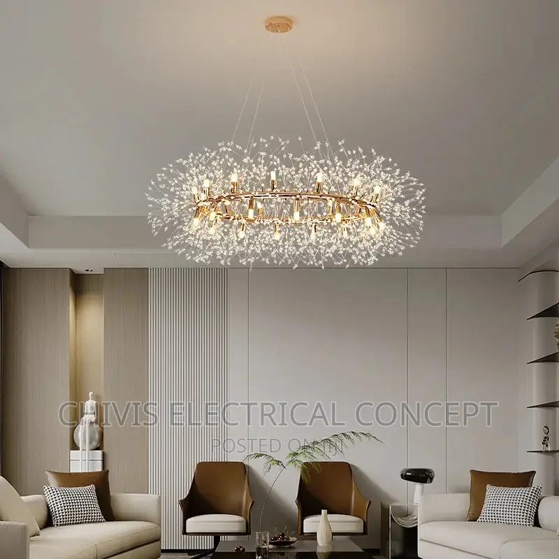 Modern LED Chandelier Lighting Dandelion Chandeliers Dinning