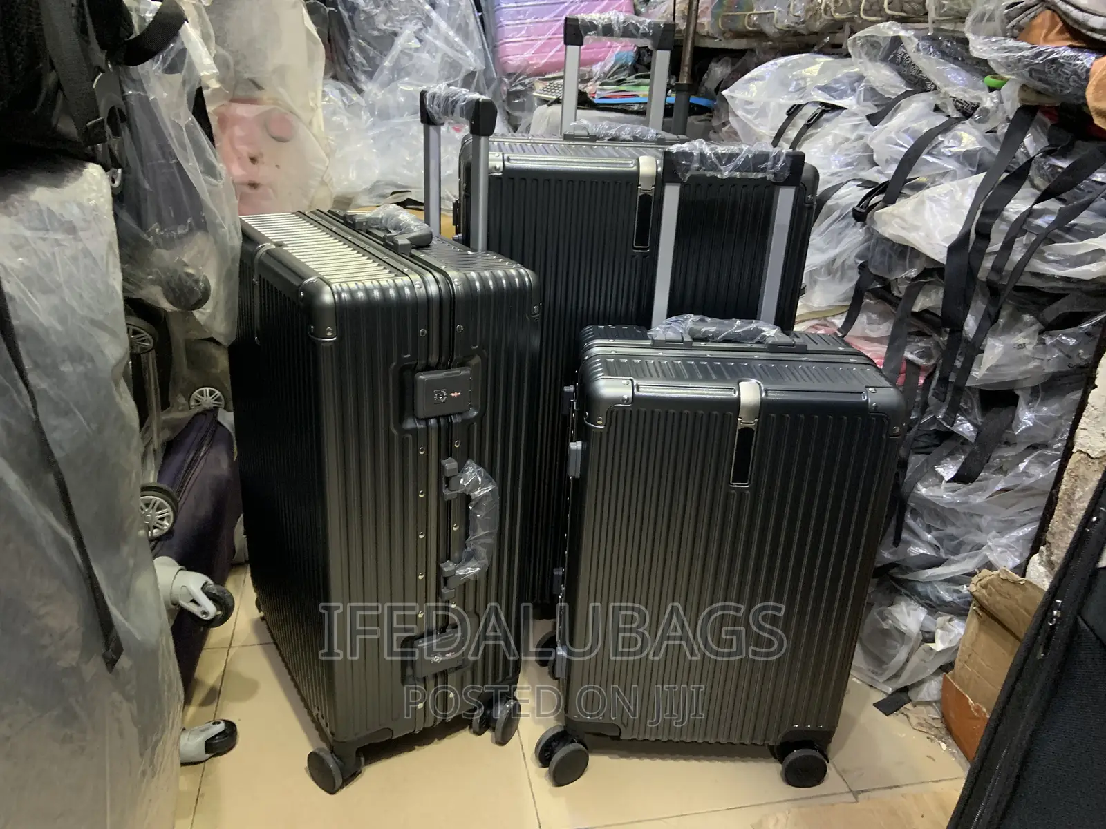 Set of Quality Imported Aluminum Frame Travel Luggage