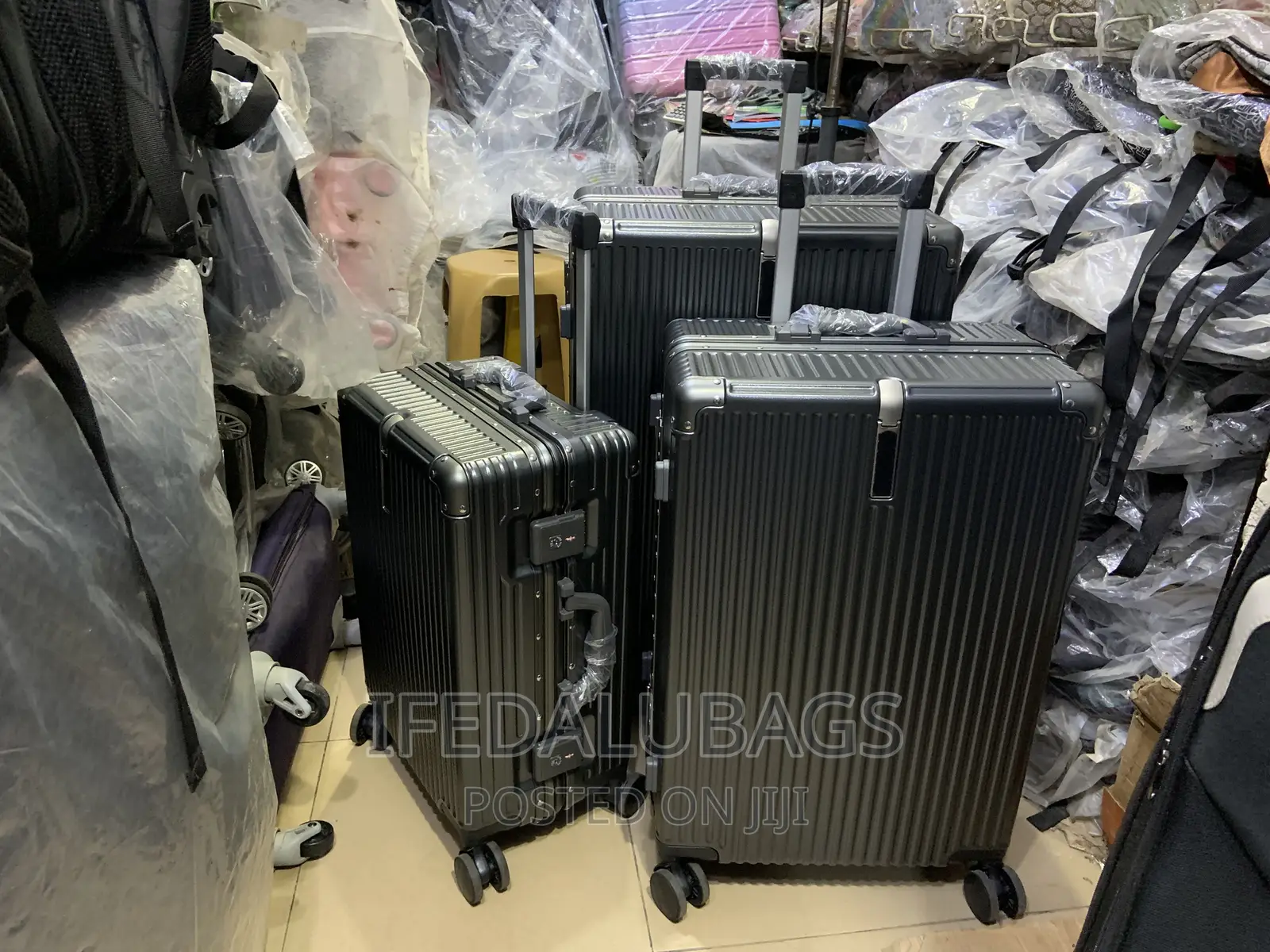Set of Quality Imported Aluminum Frame Travel Luggage