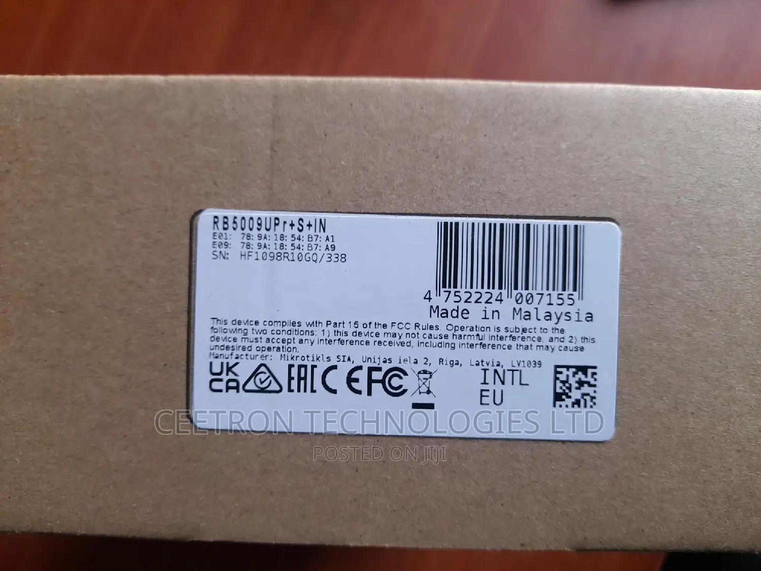 MIKROTIK Heavy-Duty Home Lab Router Rb5009upr+S+In