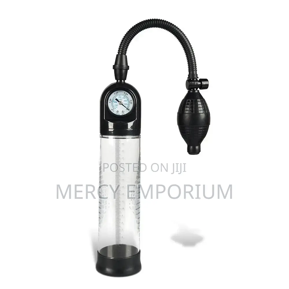 Penis Enlargement Pump With Ball Handle+Pressure Gauge