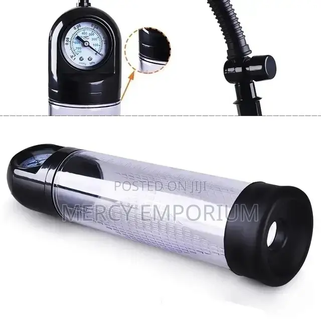 Penis Enlargement Pump With Ball Handle+Pressure Gauge