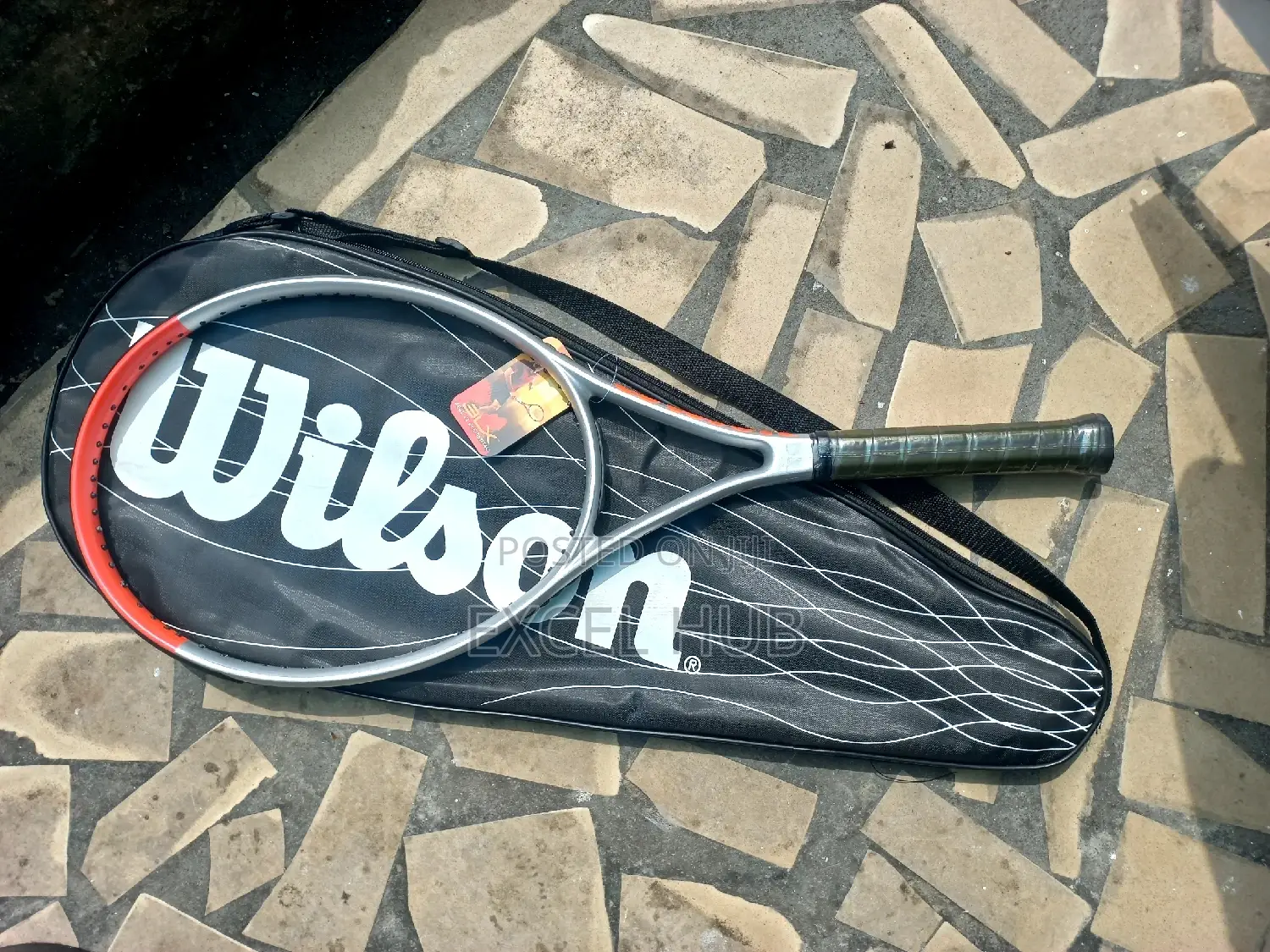 Wilson Tennis Racket Orange And Silver
