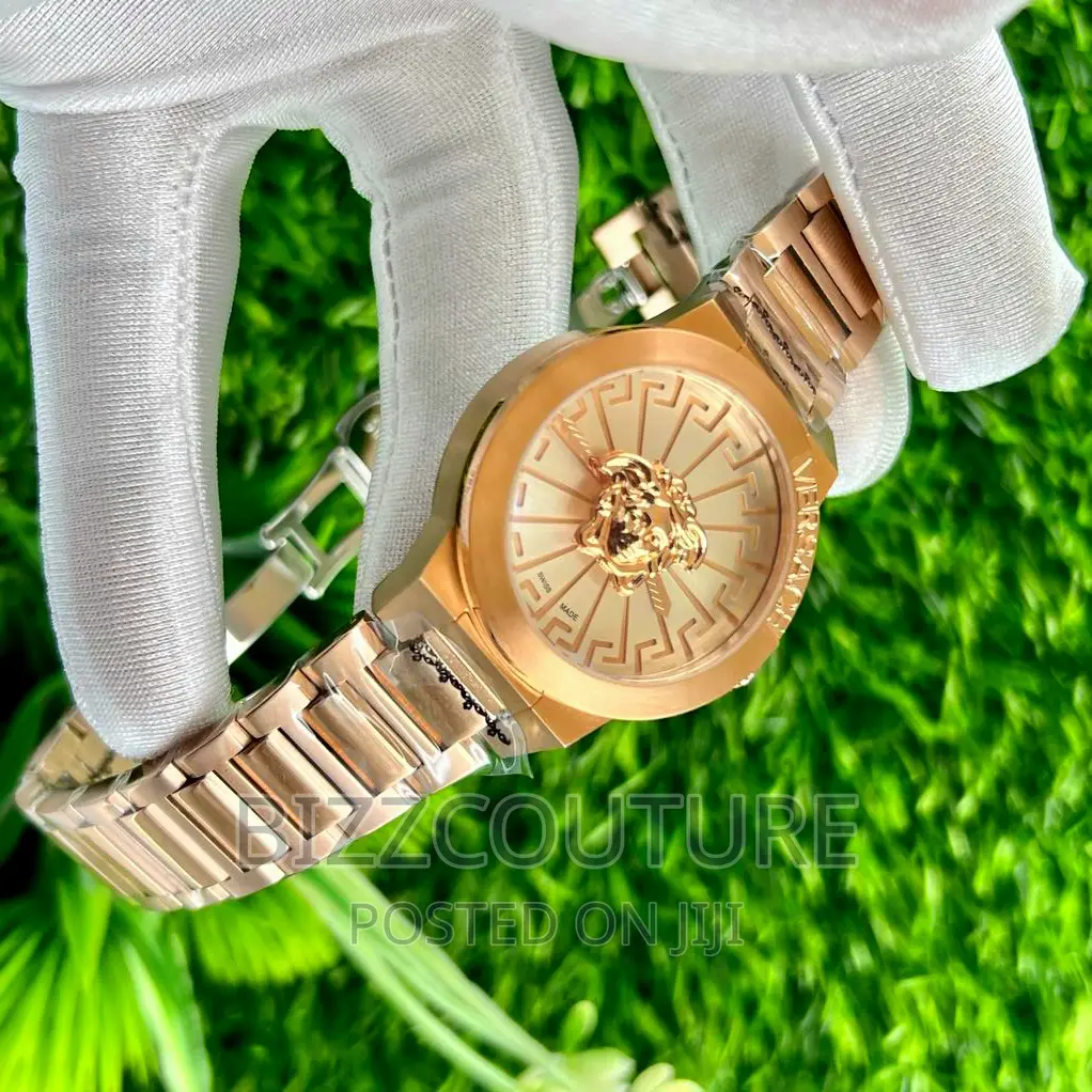 Original VERSACE Couples Gold Steel Chain Available in Store