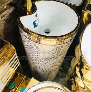 Gold/White Freestanding Basins