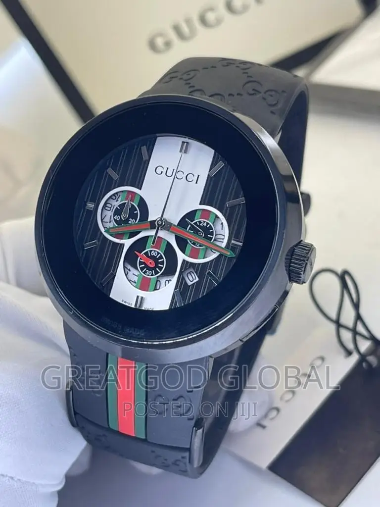Gucci Chronograph Rubber Strap Wrist Watches Restock