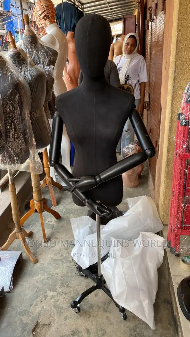 Black Female Body Form With Skeleton Hands
