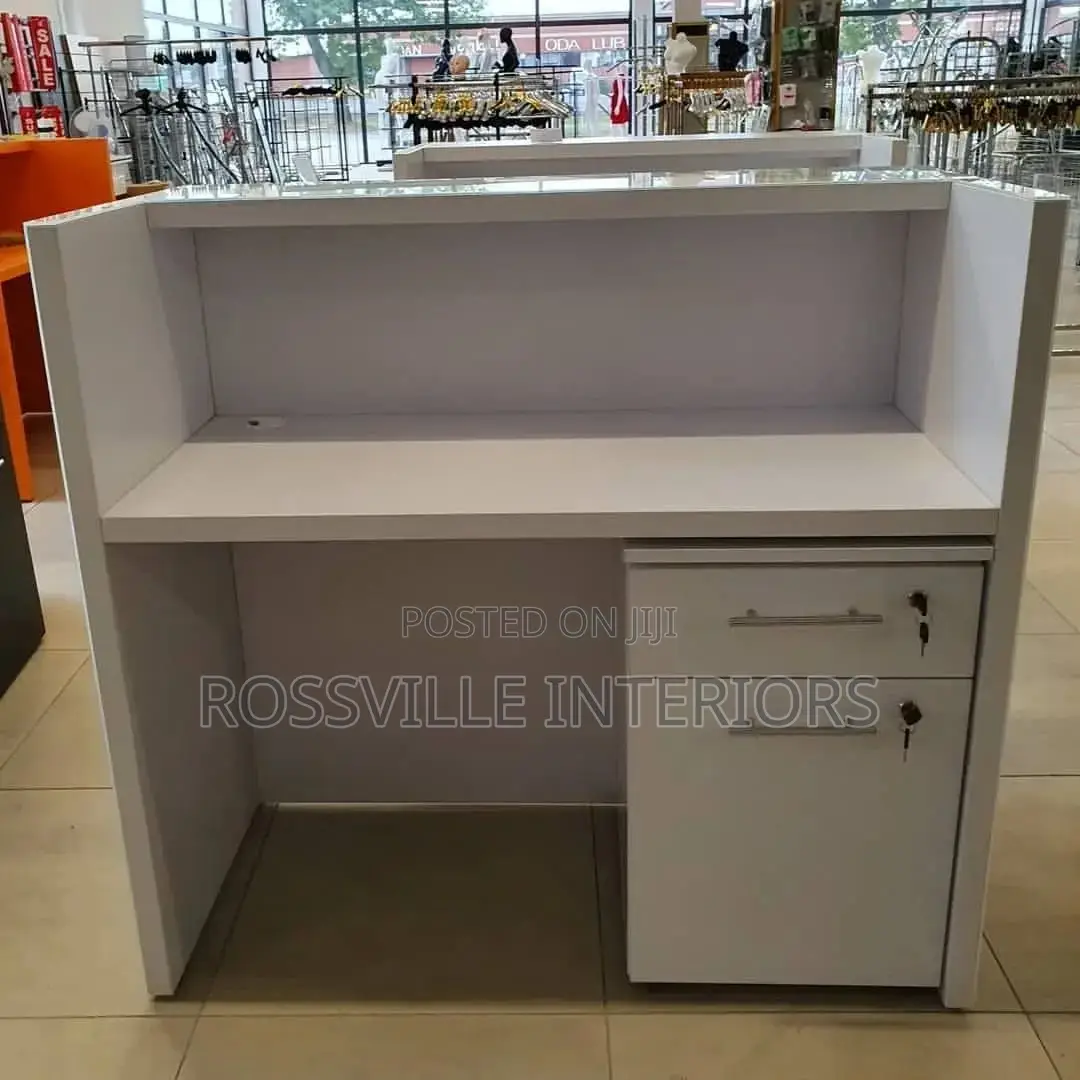 Padded Velvet Receptionist Desk / Front Desk
