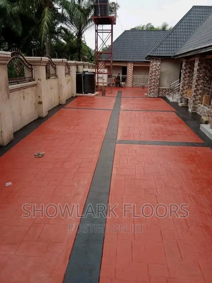 Foreign Stamp Concrete Floor