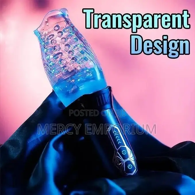 Oral Sex Masturbator for Men Crystal Clear Soft Silicon Cup.