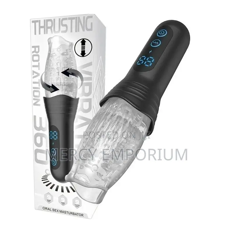 Oral Sex Masturbator for Men Crystal Clear Soft Silicon Cup.