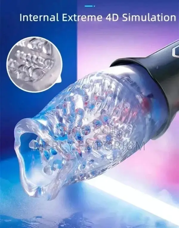 Oral Sex Masturbator for Men Crystal Clear Soft Silicon Cup.