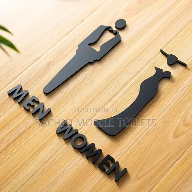 Self Adhesive Toilet Signage Man and Woman