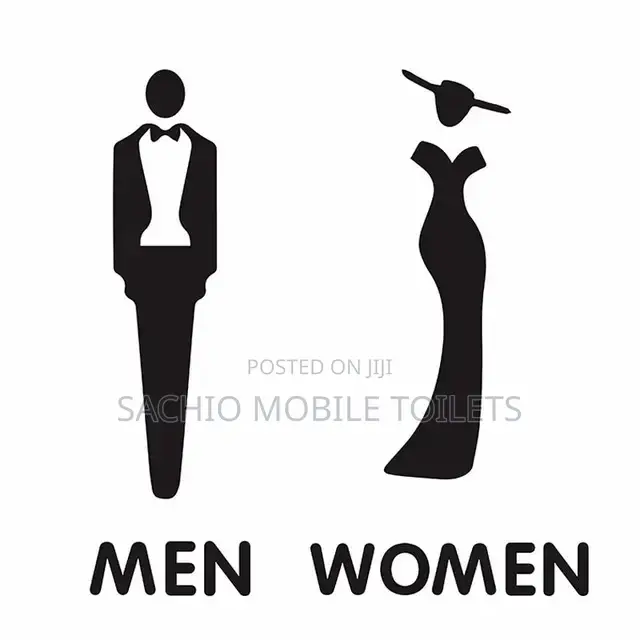 Self Adhesive Toilet Signage Man and Woman