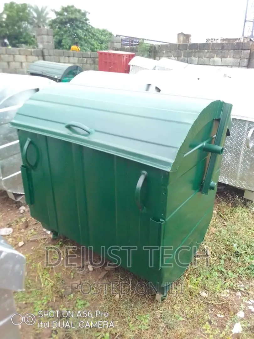 Steel Dustbin Tank With Tire