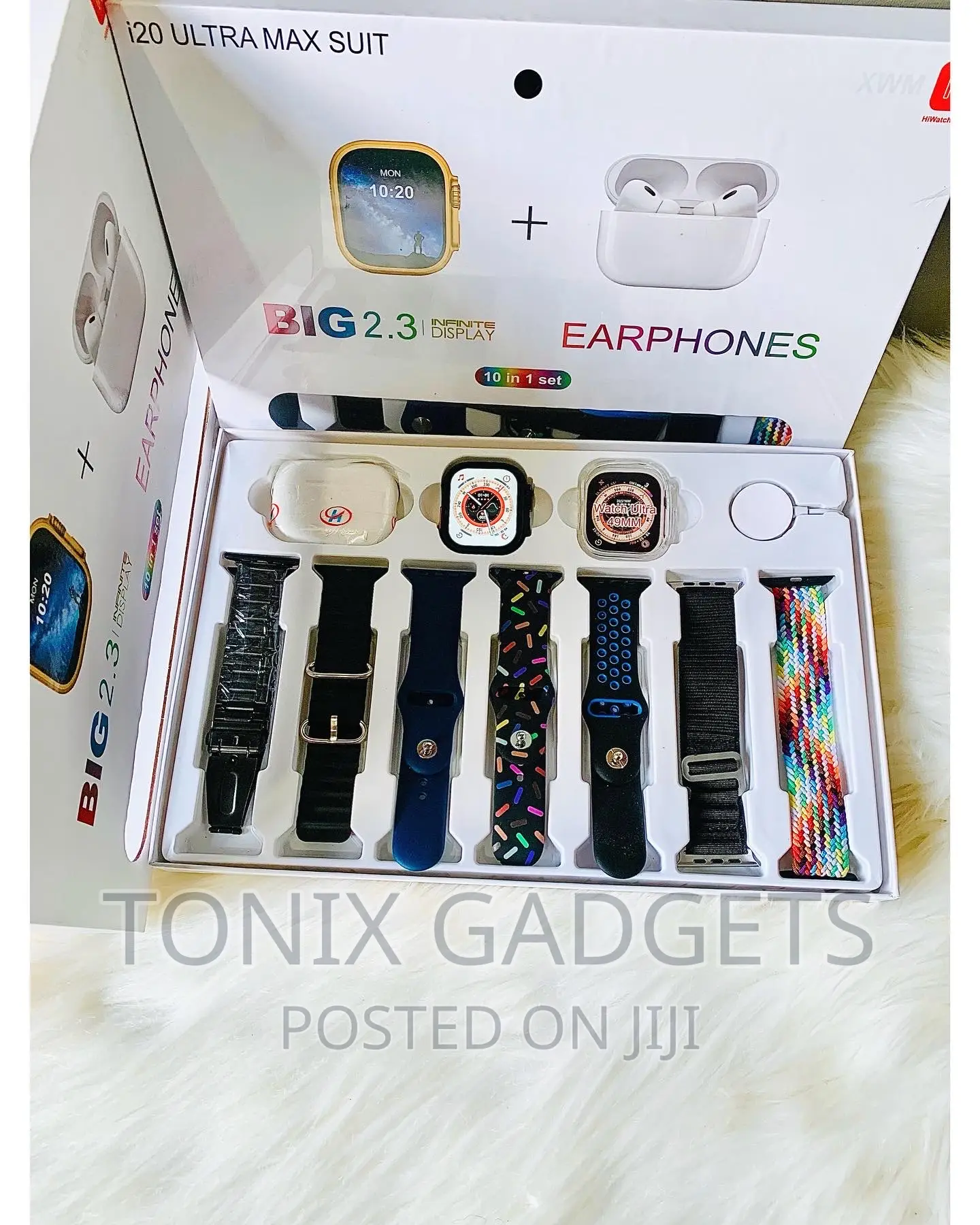 10 in 1 Ultra Smartwatch With Different Quality Straps
