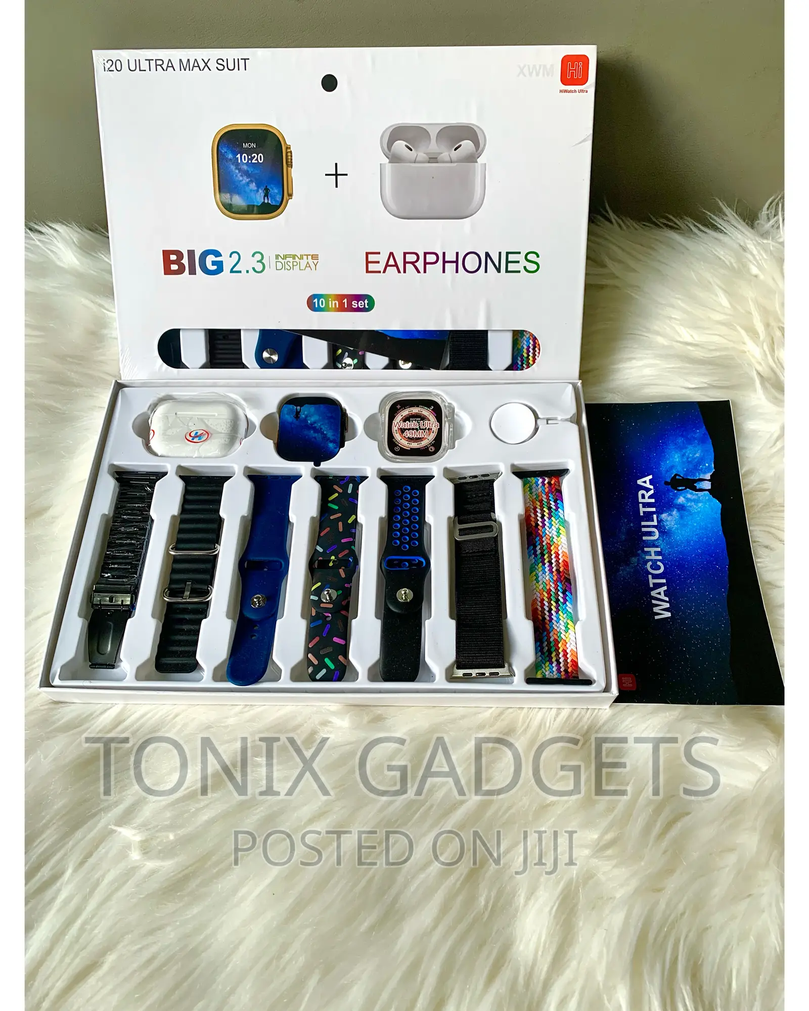 10 in 1 Ultra Smartwatch With Different Quality Straps