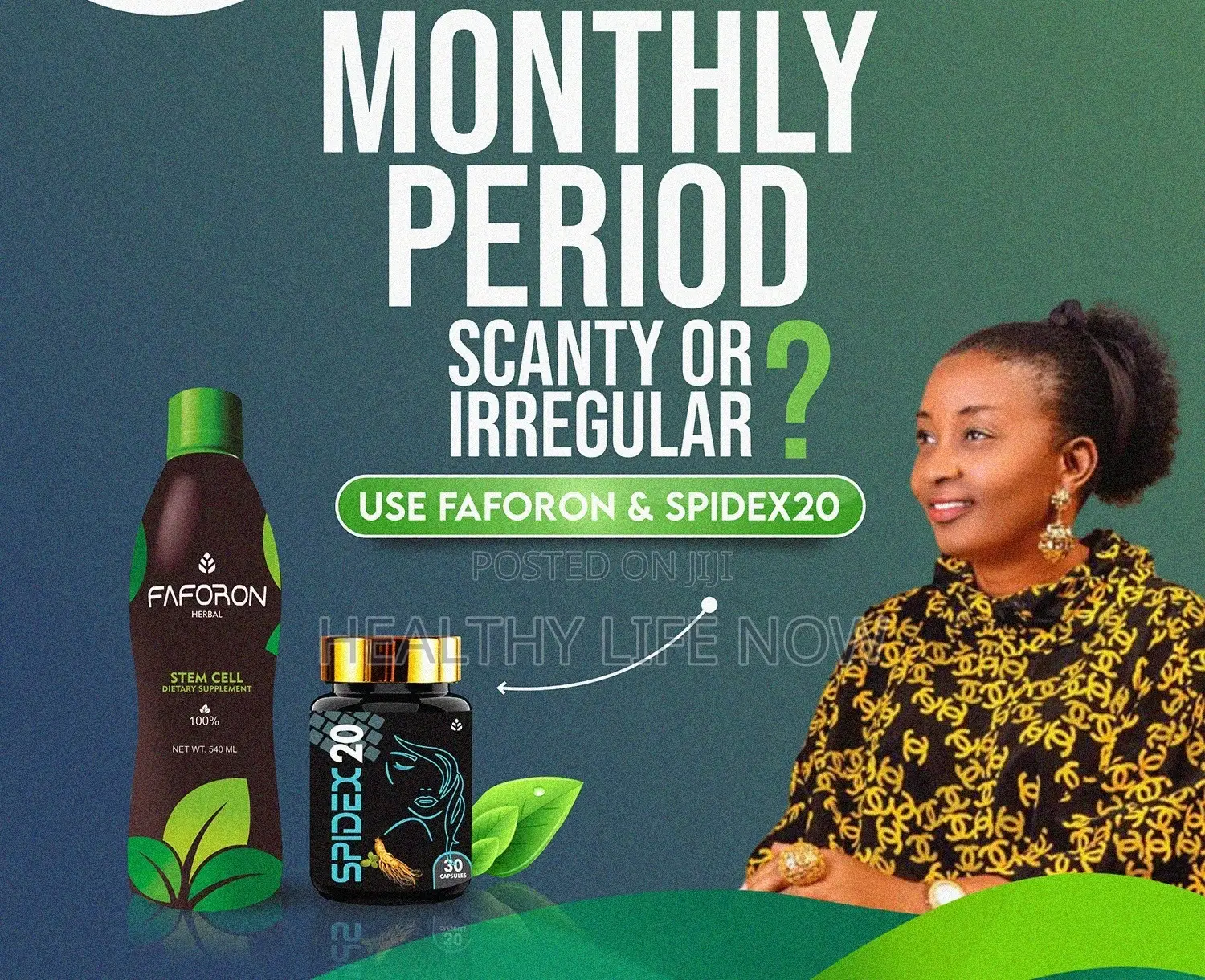 Faforon and Spidex20 Female Fertility Treatment and Wellness