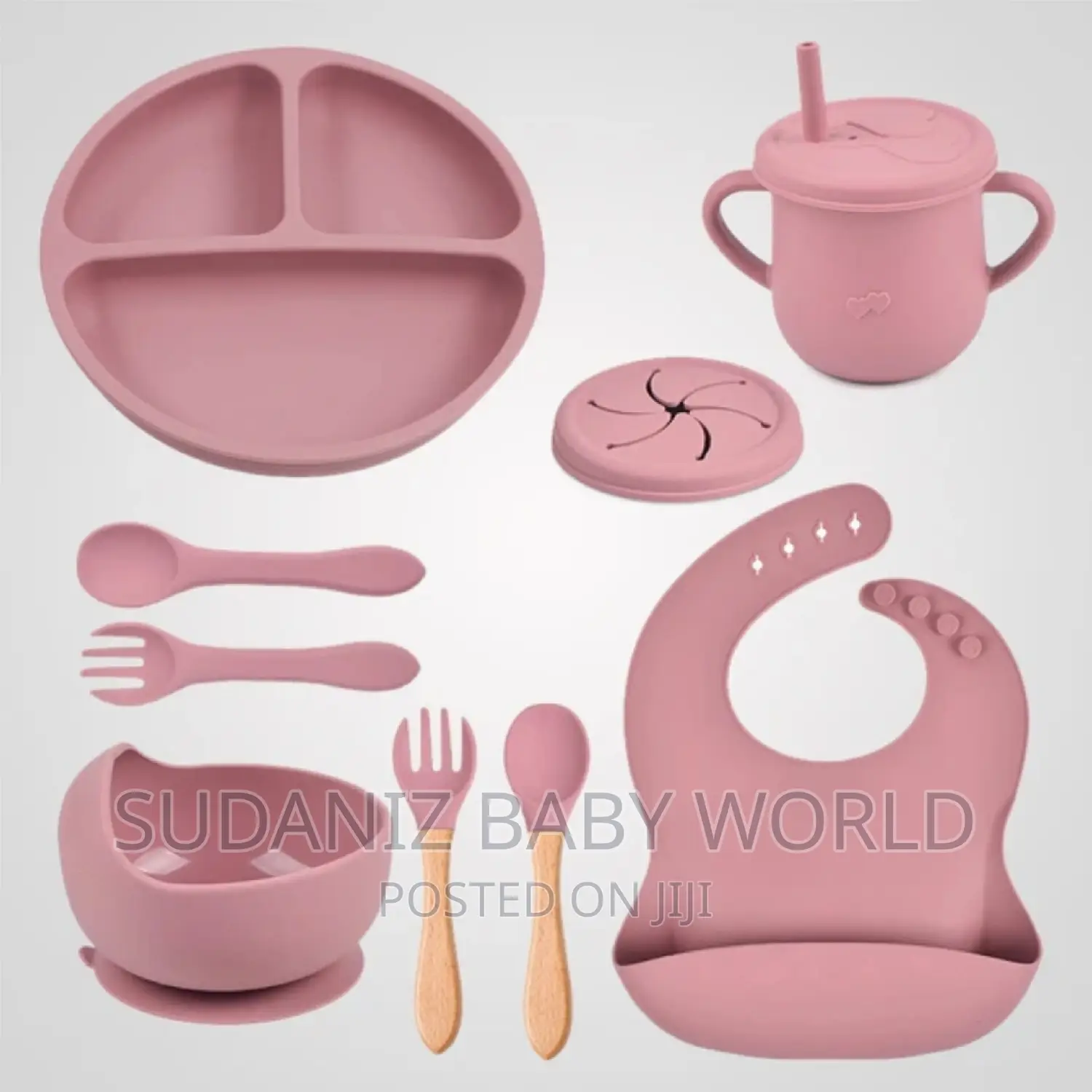 Silicone Feeding Set, Nine(9) Pieces. All Colours, BPA Free
