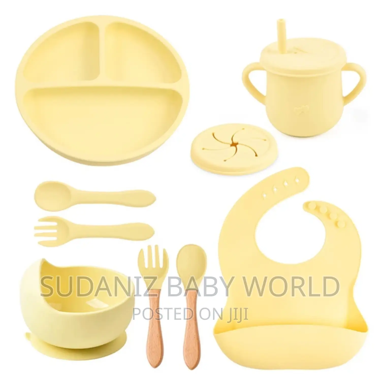 Silicone Feeding Set, Nine(9) Pieces. All Colours, BPA Free