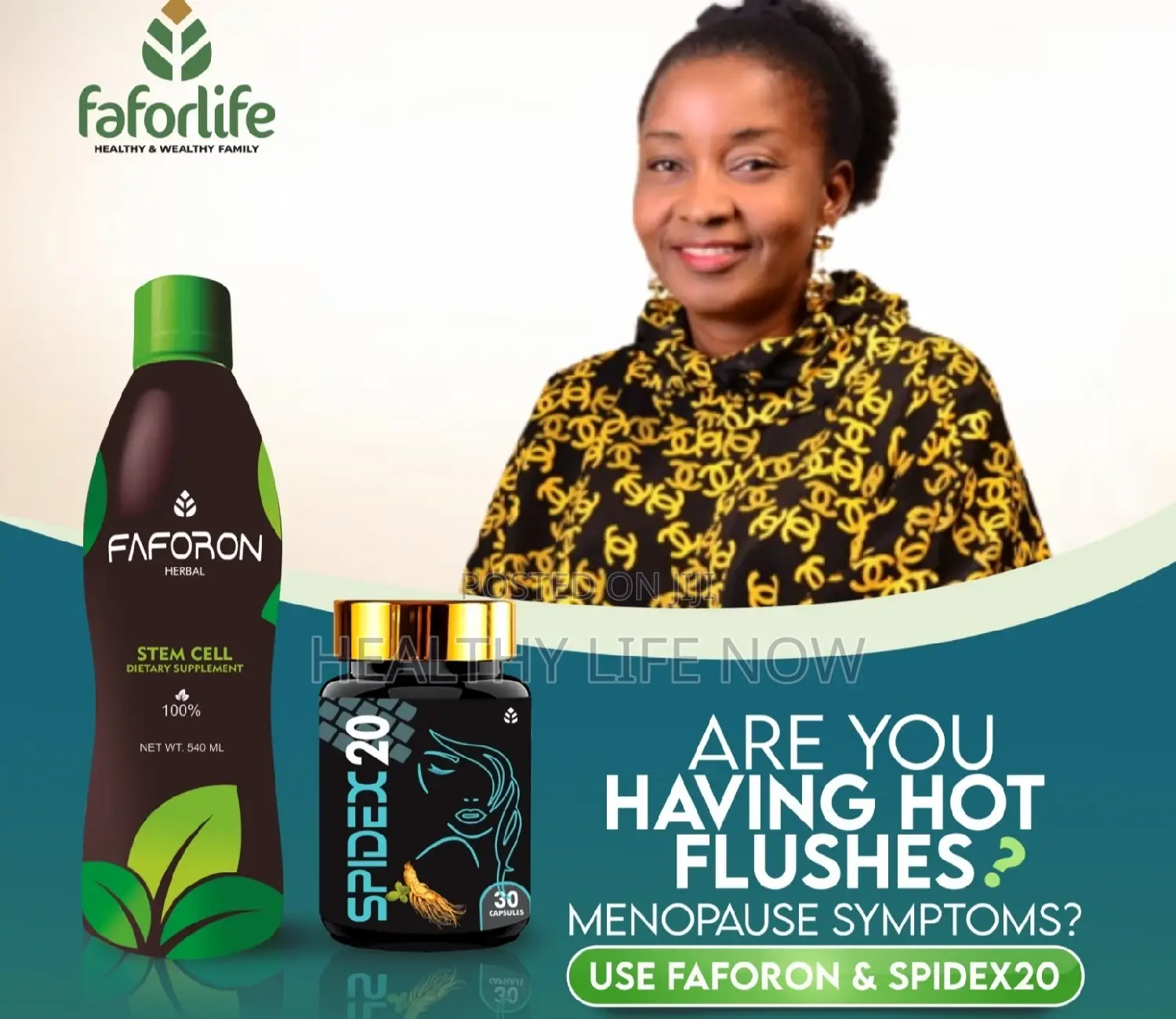 Faforon Spidex20 Organic Herbal Stem Cell Drink and Salud
