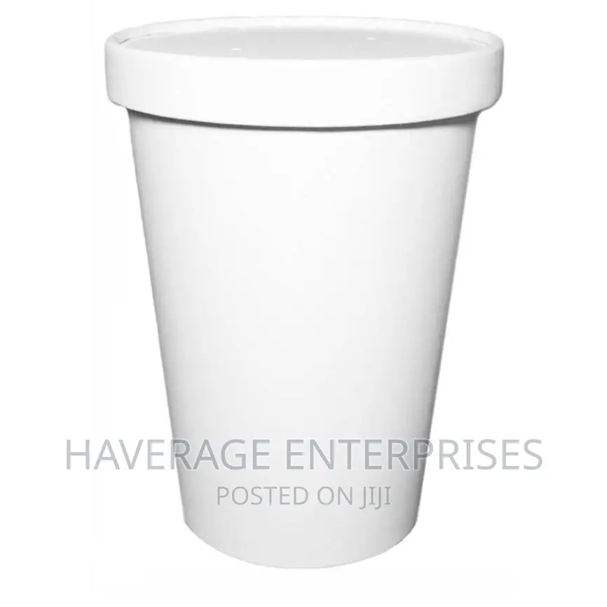 Disposable Paper Soup Ice-Cream Paper Cup Lid 200pcs