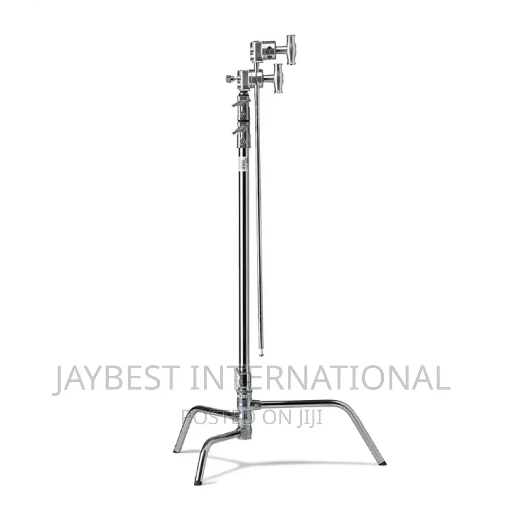 Heavy Duty Stainless Steel C-Stand With Hold Arm and Grip He