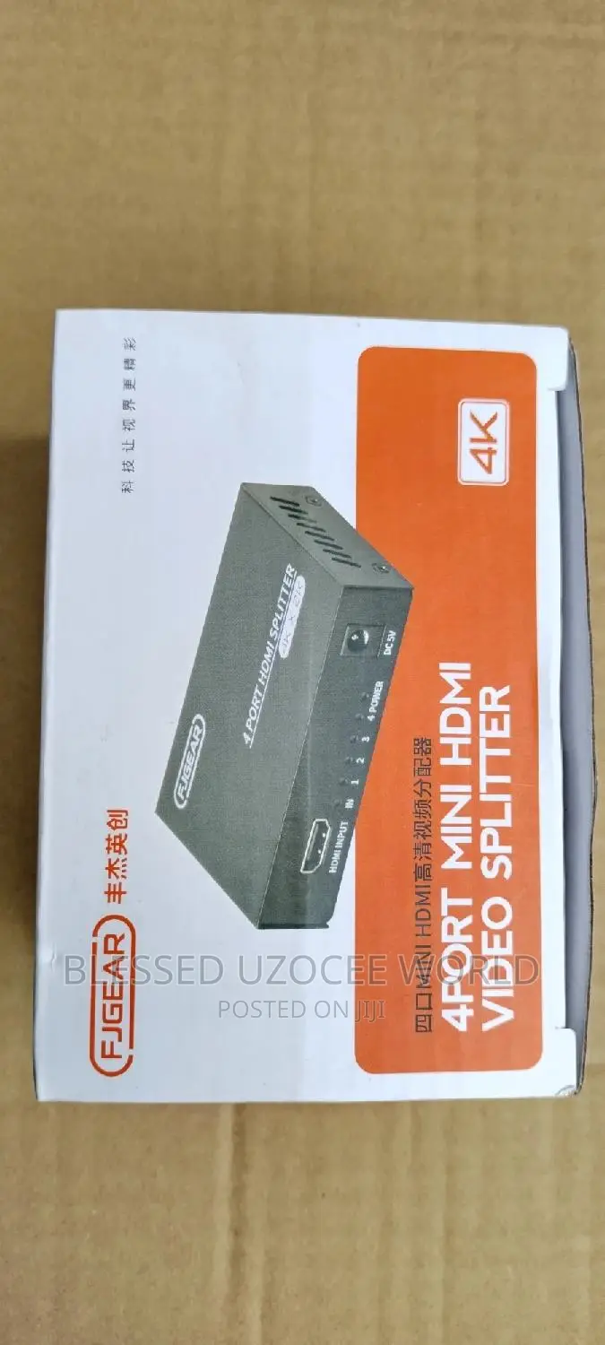 Fjgear 4 Ports Hdmi Video Splitter × Media Converter