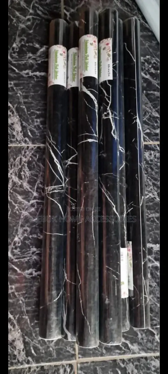 Black Self Adhesive Marble Wallpapers/Stickers