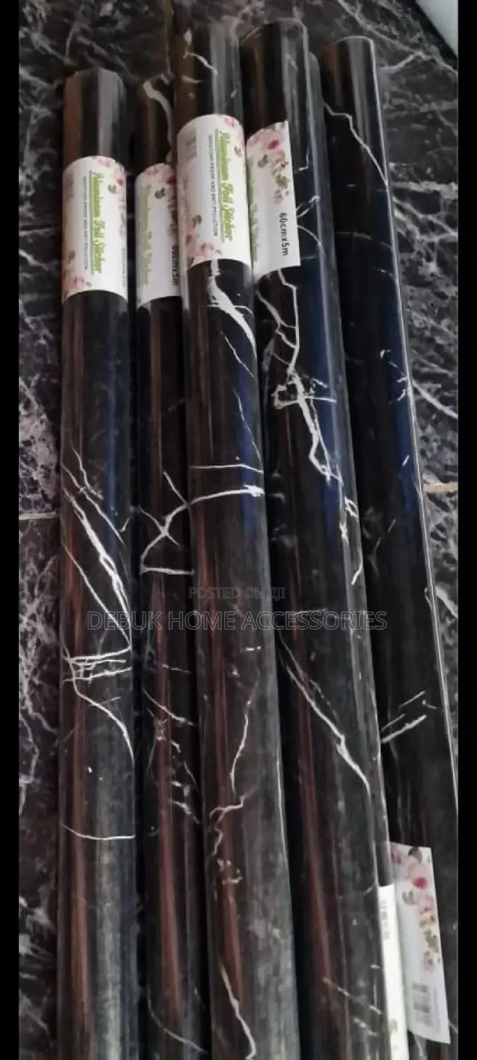 Black Self Adhesive Marble Wallpapers/Stickers