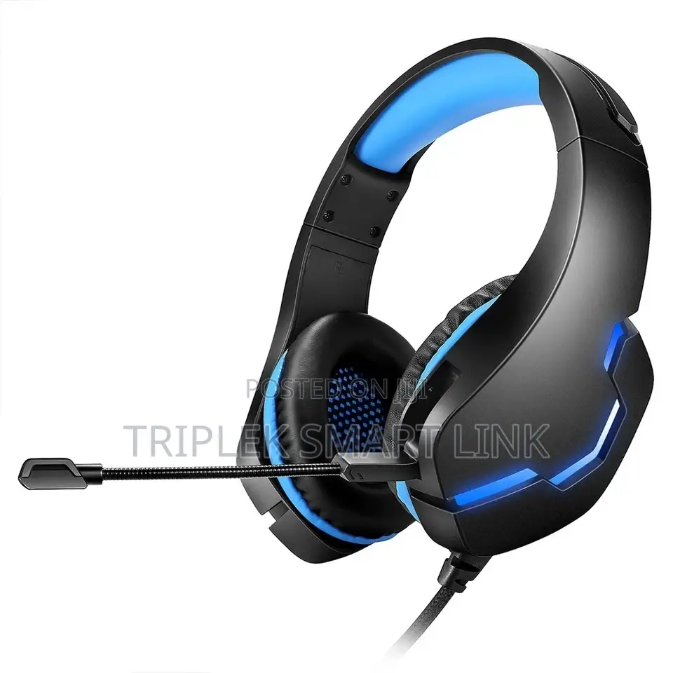 J10 Gaming Headset + Microphone, Light for Xbox One, PS4, PC