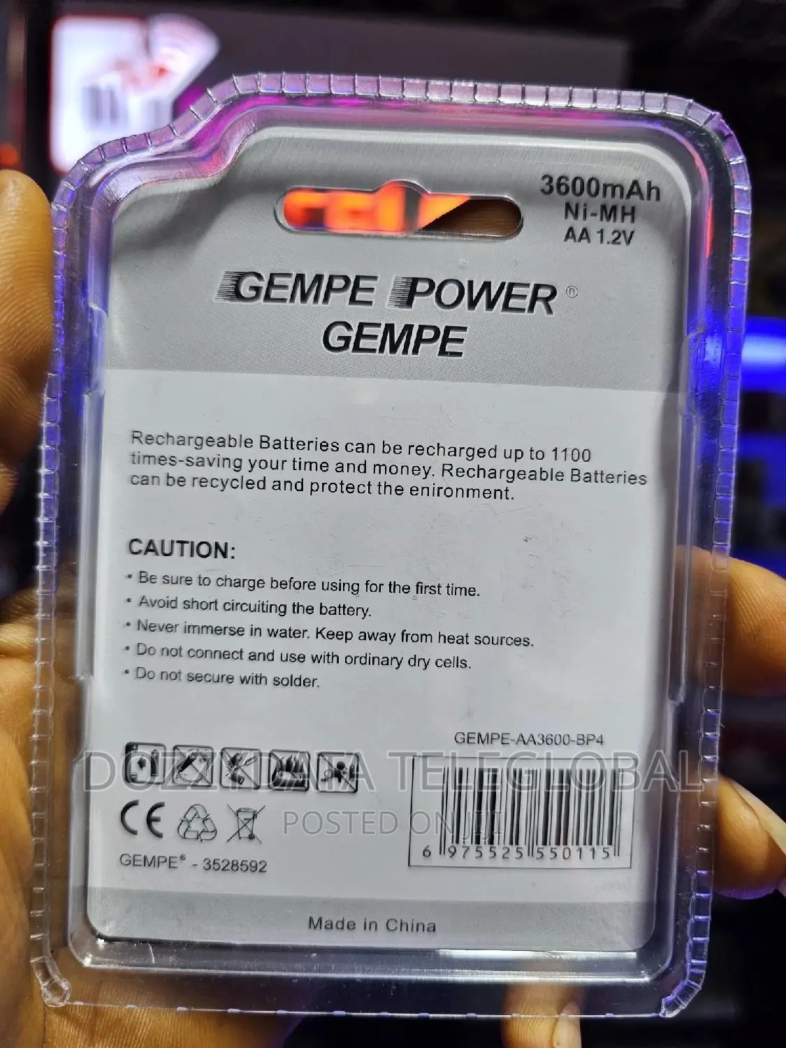 Rechargeable Batteries and Charger