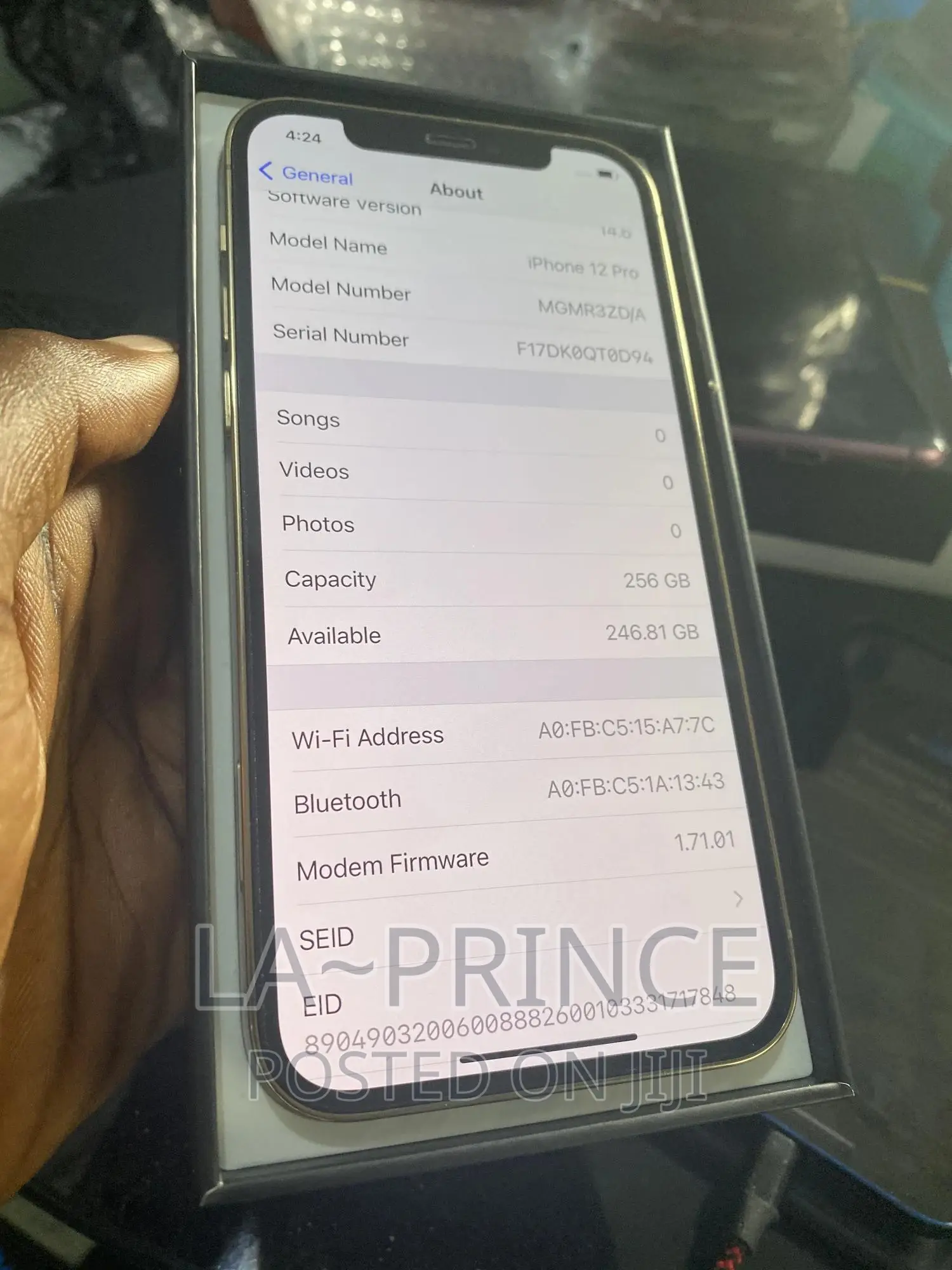 New Apple iPhone 12 Pro 256 GB Gold
