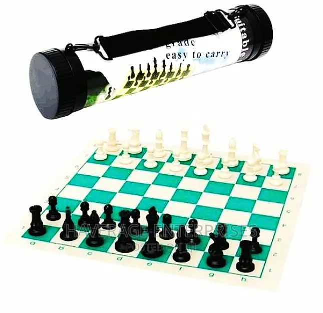 Tournament Size Chess Set Game Gifts Plastic Pieces 43x43cm