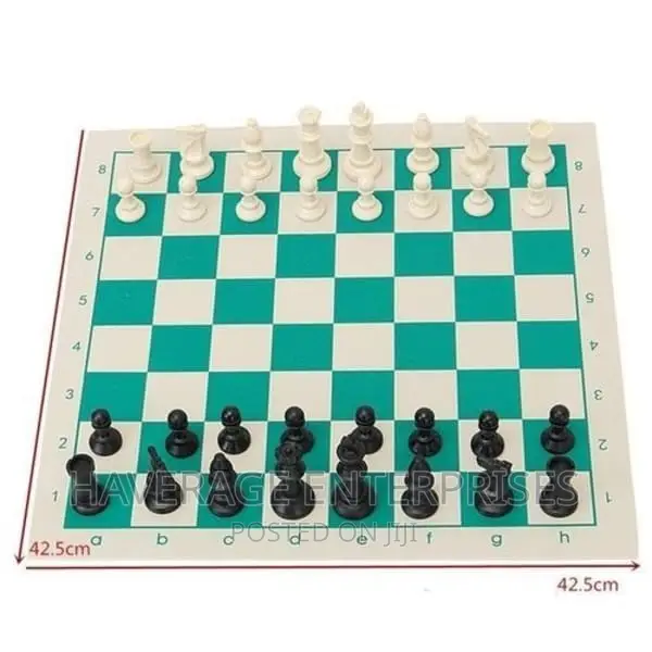 Tournament Size Chess Set Game Gifts Plastic Pieces 43x43cm