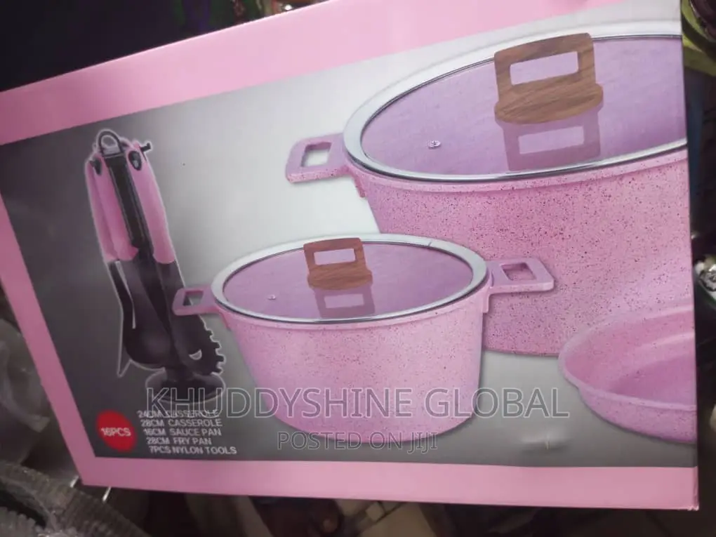 16pcs MGC Germany Cookware Set Ceramic Coating Nonstick Pot