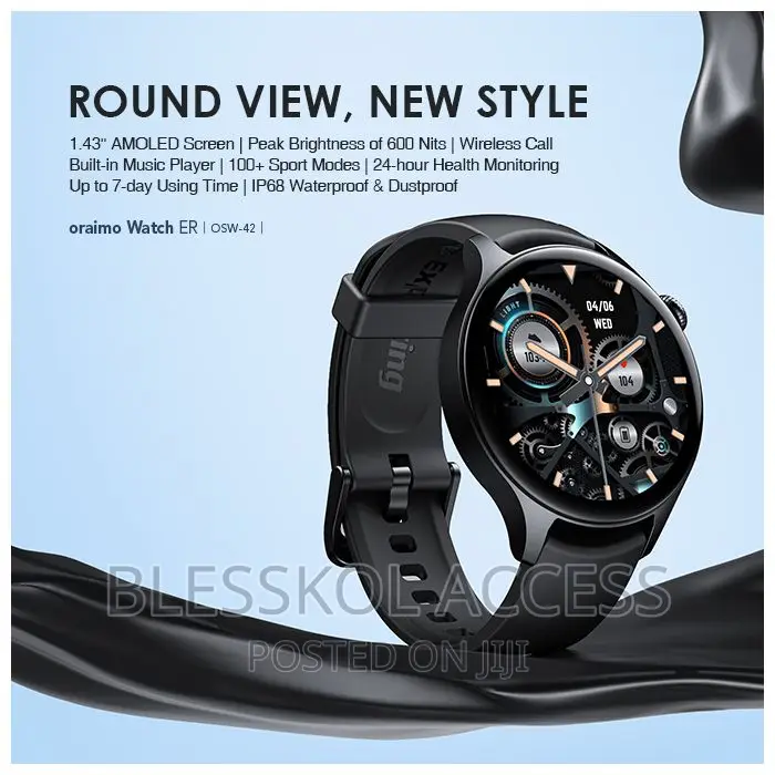 Oraimo Watch Er 1.43'' Amoled Ip68 Smart Watch