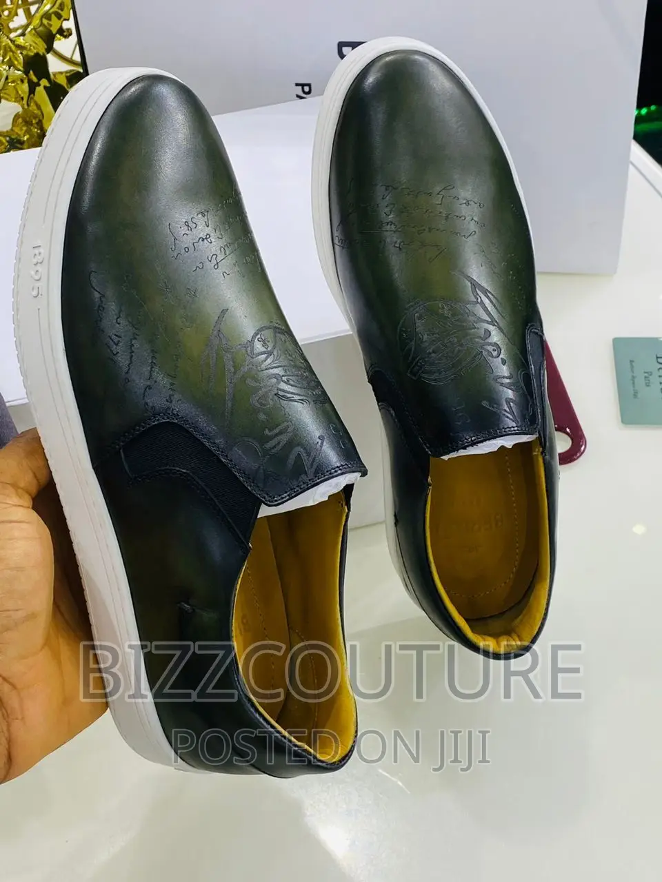 Original Italian BERLUTI Slip-on Sneakers Available in Store
