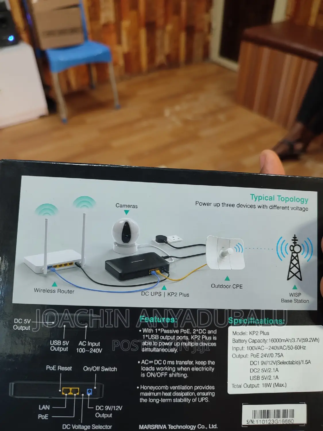 16000mah Smart Mini Dc Ups 18watts Router Powerbank