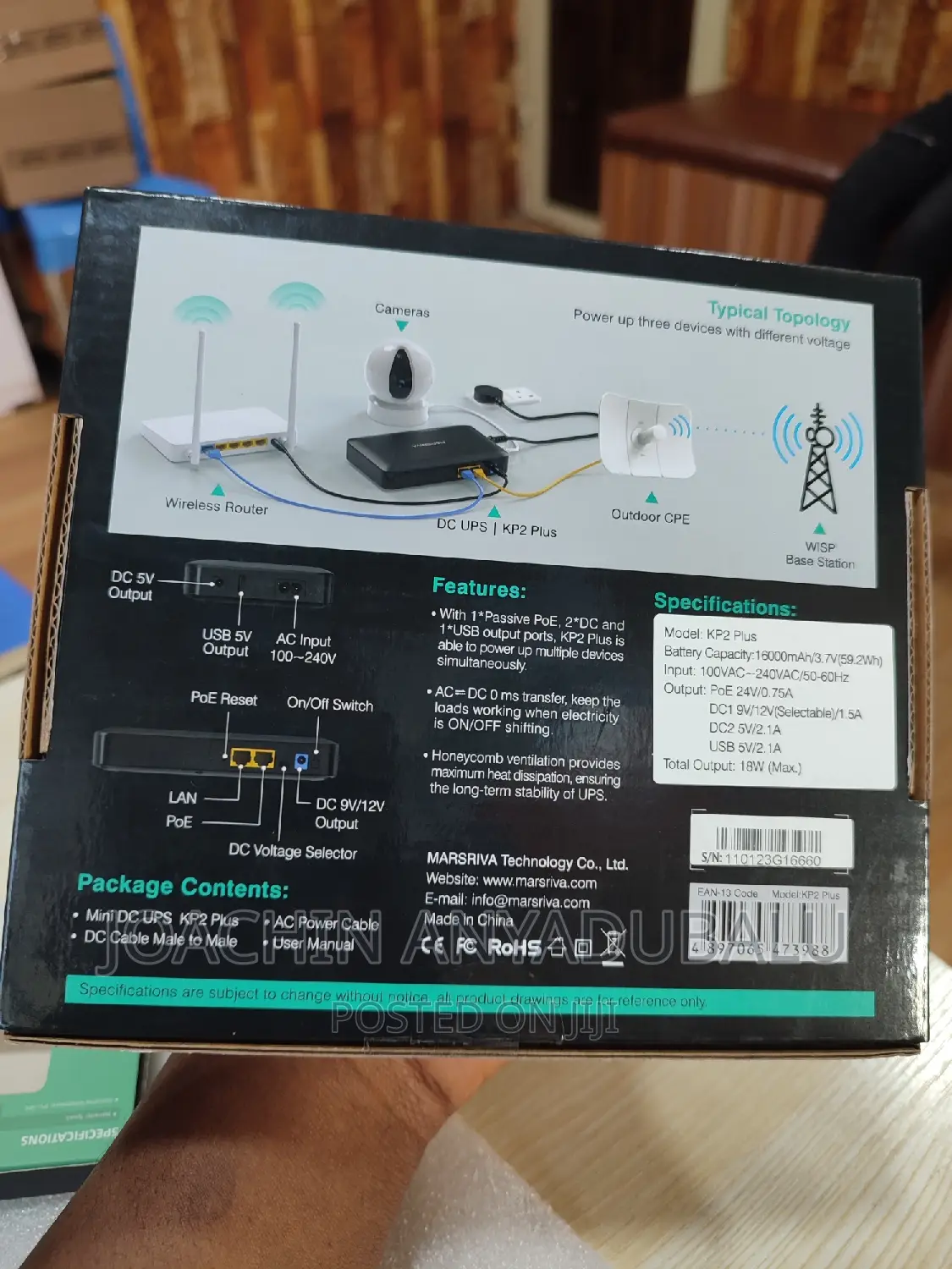 16000mah Smart Mini Dc Ups 18watts Router Powerbank