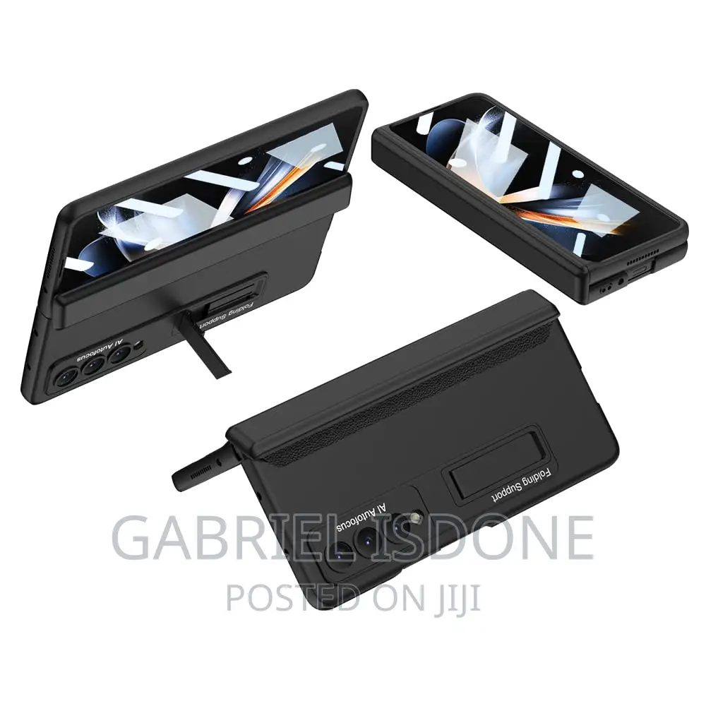 Galaxy Z Fold 4 With Built-in Kickstand = Front Glass .Cas