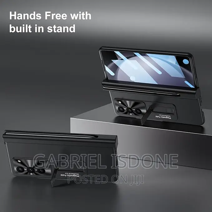 Galaxy Z Fold 4 With Built-in Kickstand = Front Glass .Cas