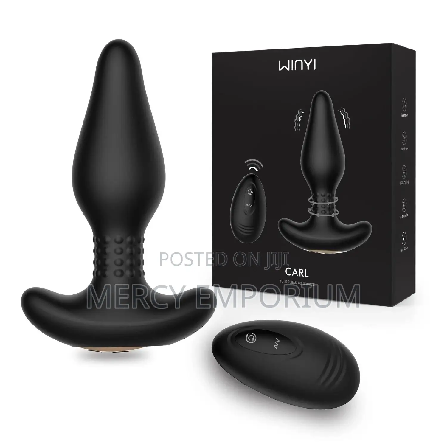 360 Rotating Bead Anal Vibrator With Remote Control